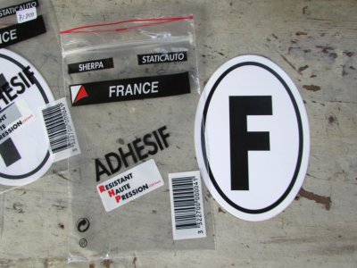 画像1: フランス　車体国ステッカー　’F’　FRANCE