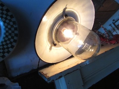 画像3: インダストリー　ホーロー　ランプ