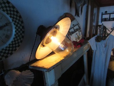 画像2: インダストリー　ホーロー　ランプ