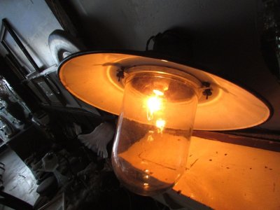 画像1: インダストリー　ホーロー　ランプ