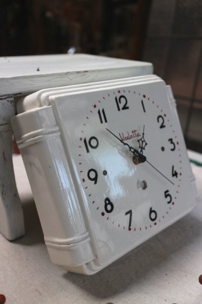 画像3: 陶器の掛時計　Vedette