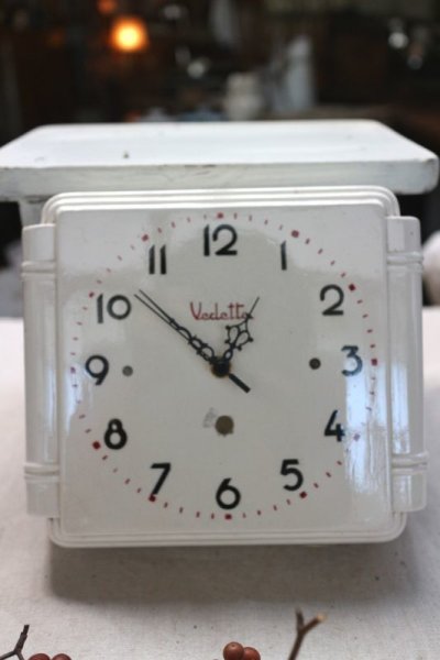 画像1: 陶器の掛時計　Vedette