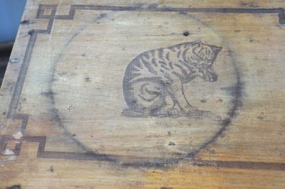 画像2: 猫の木箱　Amidon au chat