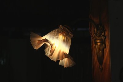 画像2: オパールセントシェードのブラケットランプ