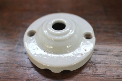 画像1: 陶器のシーリングソケットカバー