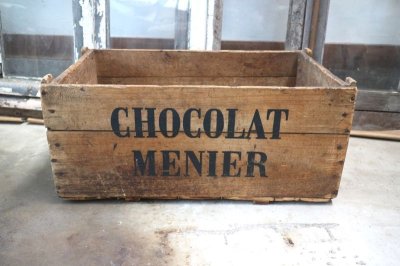 画像1: Chocolat Menier　・ショコラムニエ　木箱