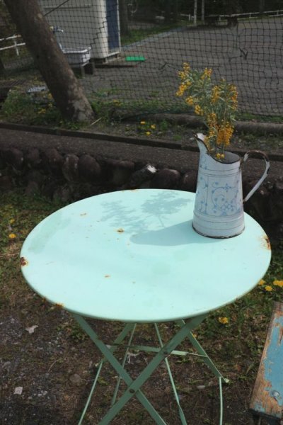 画像2: ペパーミントカラーのガーデンテーブル